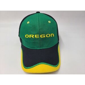 University of Oregon Ducks Wells Fargo Adjustable Hat Cap Men NCAA Green Black